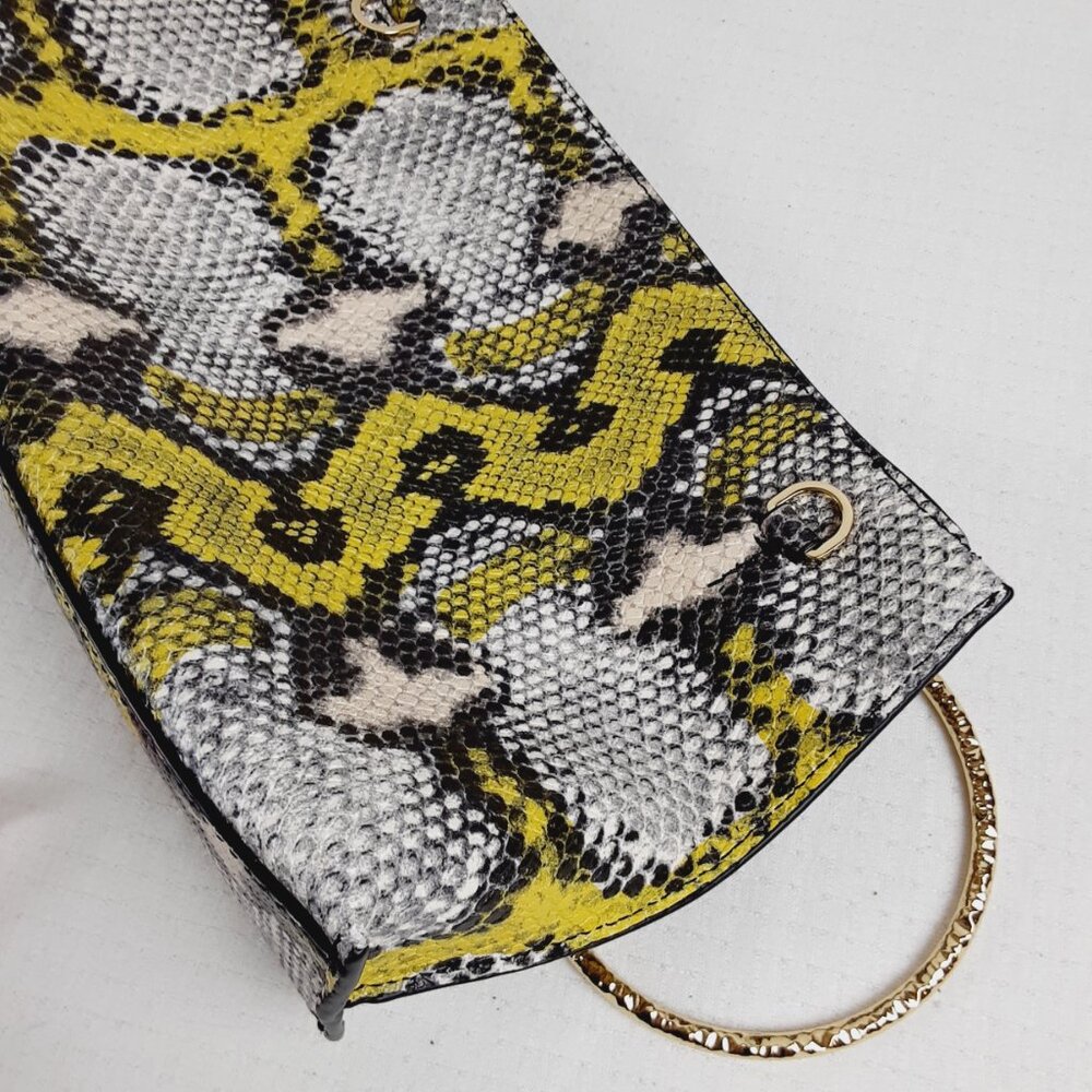 Ted Baker Large Clutch Wristlet Python Snake Leat… - image 6